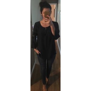 Michael Kors navy blue blouse